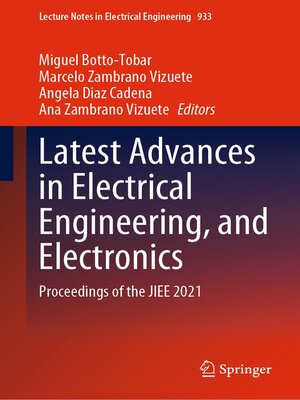 cover image of Latest Advances in Electrical Engineering, and Electronics